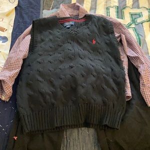 Boys three piece Polo Ralph Lauren pants, shirt, and vest